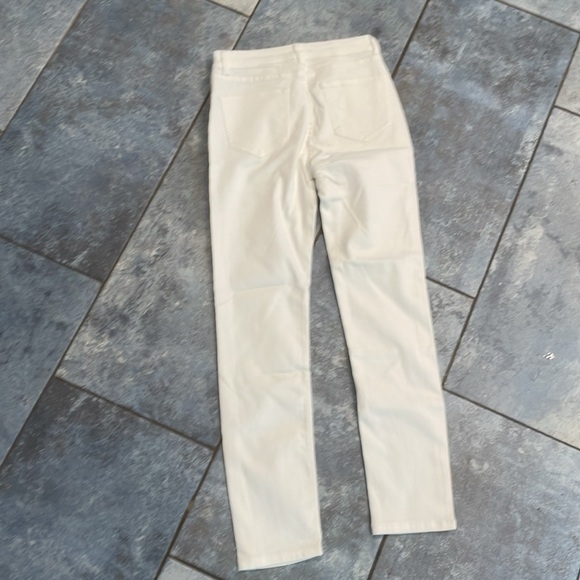 Lilou Girls White Denim Jeans Stright Leg | measurements - 13” Waist, 26” Inseam - Picture 6 of 6